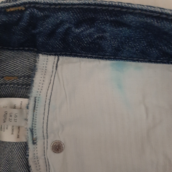 *FINAL SALE* Free People Romeo Rolled Cuff Distressed Button Fly Denim Shorts - Picture 12 of 12